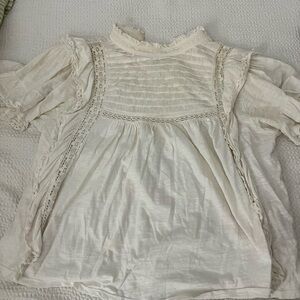 Vintage Style Cream Blouse